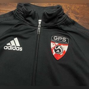 Adidas FC Bayern Munich GPS Soccer Black Athletic Jacket Youth Size Large